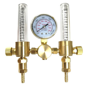 Compteur de dioxyde de carbone à double tube CGA320, compteur de débit double pour argon avec régulateur CGA580, VICTORY de style américain - Product Image 1