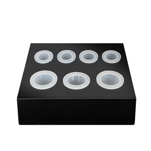 Stainless Steel 7 Holes Tattoo Ink Cup <b>Holder</b> Custom Logo Iron Color Cup Stand - Product Image 5