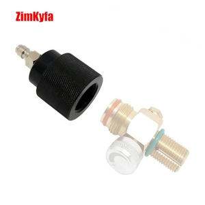 Adaptador de Aleación de Aluminio Negro para Roscas G1/2-14, Regulador de CO2 HPA con Conector Rápido de 8mm Macho/Hembra - Product Image 6