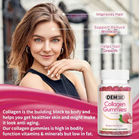 Complément de collagène Collagène marin Glutathion Injection Blanchiment de la peau Gummies de collagène à la saveur de fraise