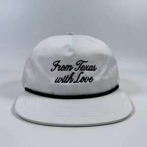 OEM Running Nylon Vert Blanc Coloré Non Structuré Bord Plat Snapback <span class=keywords><strong>Cap</strong></span> Avec Broderie amour Lettrage Personnalisé Golf Corde Chapeaux - Product Image 3