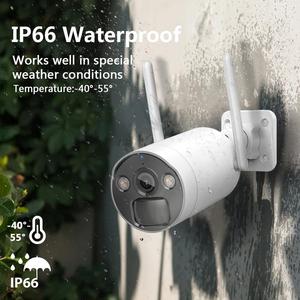 4MP 4CH 6CH 8CH an ninh Hệ thống <span class=keywords><strong>camera</strong></span> cho ngoài trời nhà thông minh không dây IP CCTV với tầm nhìn ban đêm & panel năng lượng mặt trời Pin điện - Product Image 3