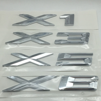 Nouvelles lettres autocollantes 3D chromées argentées de luxe en ABS pour emblèmes de coffre de voiture X1, X3, X5, X7, X2, X4, X6, GT, Z4 – Accessoires
