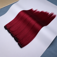 Extensions de cheveux Remy à tissage papillon, aspect réaliste, livraison rapide, perruque Water Weave, machine à coudre pour perruques pour femmes