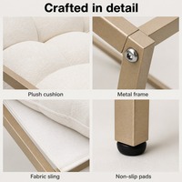 Banc Ottoman Convertible Moderne en Métal, le Plus Populaire, pour Chambre à Coucher, Salon et Appartement
