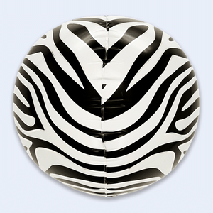 Palloncini Globo 4D Zebra 56cm/22 pollici per feste - Product Image 1