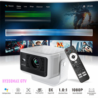 Projecteur Intelligent Topleo 8K Android TV 14, Projecteur Cinéma Hy350 Max Portable 4K Mini, Vidéo 8K 1080p, Projecteur de Cinéma Maison