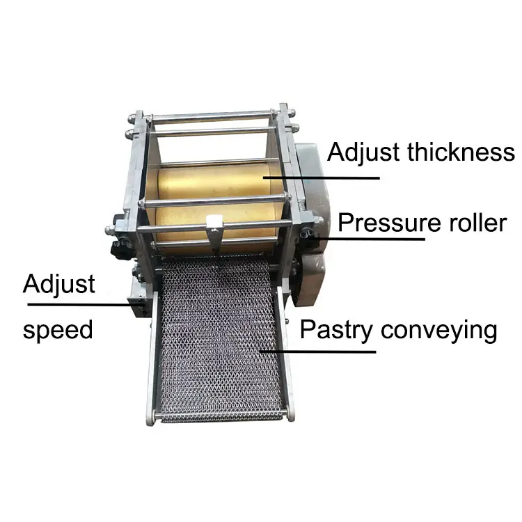 Máquina industrial utomática para hacer tortillas de maíz, máquina para hacer tacos Roti, producto de grano de pan