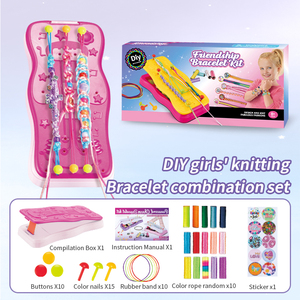 Kit de Fabricación de Pulseras de la Amistad <span class=keywords><strong>para</strong></span> Niñas, con Tabla de Trenzado, Juguete Portátil de Artes y <span class=keywords><strong>Manualidades</strong></span> <span class=keywords><strong>para</strong></span> Niños, Regalo de <span class=keywords><strong>Cumpleaños</strong></span> - Product Image 1