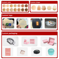 Cache-tétons en silicone respirant personnalisables pour femmes, hypoallergéniques, adhésifs, réutilisables, imperméables