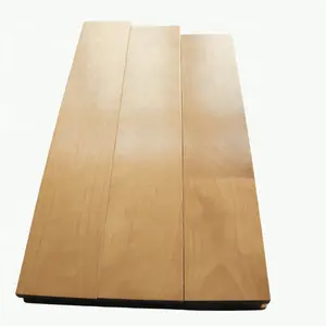 Piso de madeira maciça para basquete, bordo/bétula/carvalho, personalização com suporte