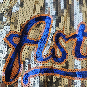 T-shirt décontracté à manches courtes en tricot avec sequins pour l'été, motif sublimation thermique, tenue tendance pour couples - Product Image 6