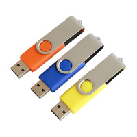 Flashdisk USB Custom Best Seller 1GB 2GB 4GB 8GB 16GB 32GB 64GB 128GB Memory Stick Disk Logo Pen Drive Swivel USB Flash Drive