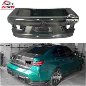 BMW 3 serisi için yüksek kaliteli arka gövde OEM tarzı G20 G28 G80 M3 karbon Fiber bagaj dudak - Product Image 2