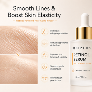 Suero Facial de Retinol de Marca Privada OEM de 30 ml, Antienvejecimiento, Antiarrugas, Reafirmante, Péptido, Ácido Hialurónico, Hidratante, Suero Nocturno para la Piel - Product Image 6