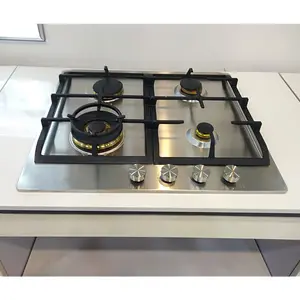 Hot Selling Cooking Equipment Gas Stove Cooker 4 Burner Steel Stainless
