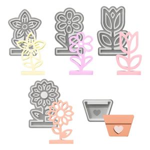 แม่พิมพ์เรซินแบบกลวงรูปดอกทานตะวันดอกทิวลิปต้นบน Riser อุปกรณ์ตกแต่งศิลปะทำจากซิลิโคนเป็นมิตรกับสิ่งแวดล้อม - Product Image 5