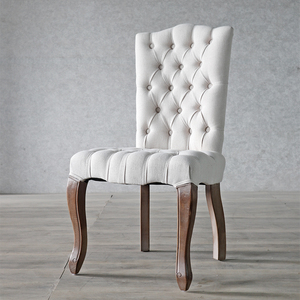 Chaise de salle à manger française moderne de luxe art rétro européen en bois massif pour la maison <span class=keywords><strong>restaurant</strong></span> café - Product Image 3
