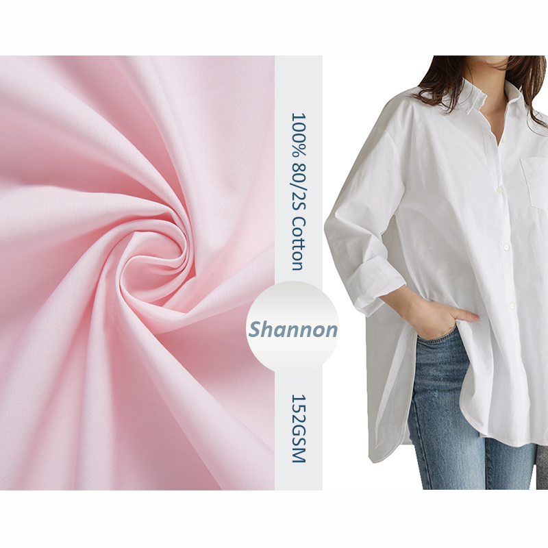 Оптовая продажа, экологически чистый Текстиль 100%, 80/2s, хлопчатобумажный тканый поплин, текстильная ткань для одежды