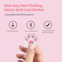 Traceur intelligent anti-perte pour pattes de chien, localisateur Bluetooth avec alarme bidirectionnelle, en plastique ABS
