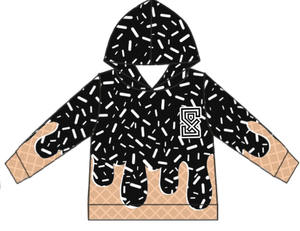 Felpa con Cappuccio e Pantaloncini <span class=keywords><strong>Neri</strong></span> per Ragazze Design alla Moda - Product Image 5