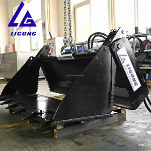 Máy Xúc 4 Trong 1 Xô Tập Tin Đính Kèm Thủy Lực Scoop Clam Mức Độ Tải Và Dump Pc200 U35 - Product Image 5