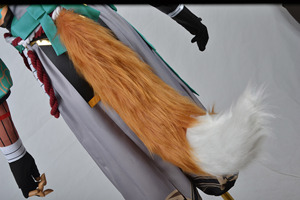 Costume de <span class=keywords><strong>cosplay</strong></span> populaire d'Anime <span class=keywords><strong>Gorou</strong></span>, ensemble complet, uniforme de renard, costume d'Halloween avec perruque, oreilles et queue - Product Image 6
