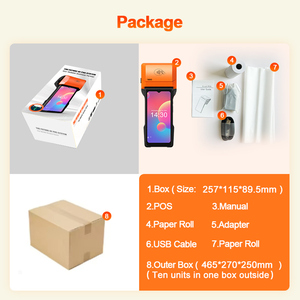<span class=keywords><strong>Android</strong></span> cầm Tay POS thiết bị 6.5 inch màn hình không tiếp xúc NFC tốc độ cao Máy in nhãn nhiệt với máy ảnh kép hệ thống POS - Product Image 6