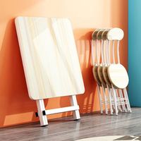 Mesas Plegables Modernas para Cafetería y Restaurante, Cuadradas, de Acero Inoxidable, Mesa Plegable para Cocina, Juegos y Póker