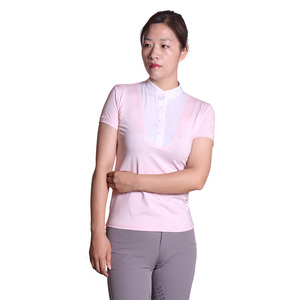 Camisas <span class=keywords><strong>de</strong></span> espectáculo <span class=keywords><strong>de</strong></span> equitación <span class=keywords><strong>Camisetas</strong></span> <span class=keywords><strong>de</strong></span> manga corta ecuestres Capa base Polo ecuestre <span class=keywords><strong>Camisetas</strong></span> <span class=keywords><strong>de</strong></span> equitación - Product Image 6