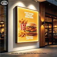 Boîte à lumière LED rectangulaire en tissu SEG rétroéclairée ultra-mince en aluminium haute luminosité pour bureau d'entreprise, salon professionnel, magasin de détail, salle d'exposition