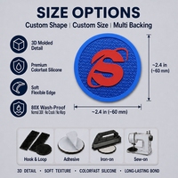 Badge en silicone personnalisable pour la marque de chaînes de magasins, les vestes et le branding sportif – Service de commande répétée pour les fabricants