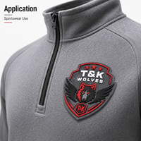 Parche de Silicona y Fieltro con Logotipo de Lobo 3D Personalizado, para Coser o Termoadhesivo, para Chaquetas, Gorras y Prendas