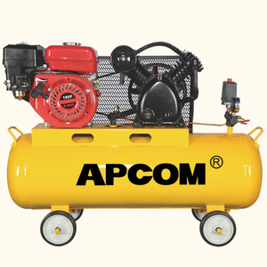 Compresor de aire de pistón portátil a gasolina y diésel de 8 bar y 12.5 bar, bomba de aire de pistón industrial móvil con tanque de aire en venta - Product Image 2