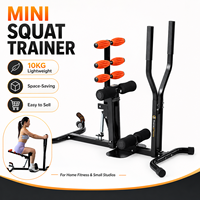 Equipo de Gimnasio Original Patentado, Máquina de Sentadillas Compacta y Ergonómica con Marco de Acero para Moldear Glúteos, para Entrenamiento Diario en Casa