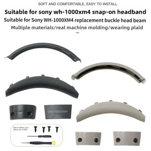 Para Sony WH-1000XM4: Accesorios de repuesto para auriculares con cubierta de diadema de cuero proteico y almohadilla de diadema de piel de cordero - Product Image 5