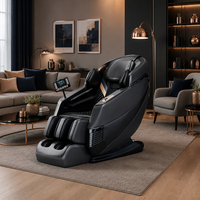 Fauteuil de massage électrique intelligent pour le corps entier avec fonction musicale, fauteuil de massage à gravité, fauteuil de massage de luxe en cuir PU