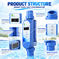 Chlorinateur au sel intelligent OEM avec contrôle WiFi via application, générateur automatique de chlore pour piscine, spa et bain à remous