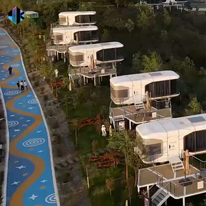 Maison préfabriquée étanche en structure acier inspirée des capsules spatiales pour hôtels, sites touristiques et campings - Product Image 3