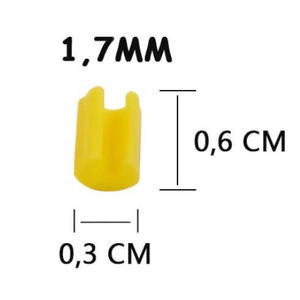 <span class=keywords><strong>Perno</strong></span> de Fijación de Plástico de Precisión para Técnico <span class=keywords><strong>Dental</strong></span>, Certificado CE ISO, 10 Pares/Caja, Balancín Lateral de Bola, Cierre a Presión Horizontal - Product Image 2