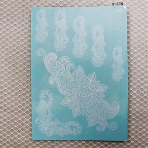 Personalizada tatuaje impermeable de encaje blanco Henna etiqueta para las niñas - Product Image 1