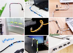 Clips de câble transparents autocollants, organisateur de câbles, clips de maintien de câbles, lot de 25 pièces, pince à câble, rangement de câbles en plastique - Product Image 3