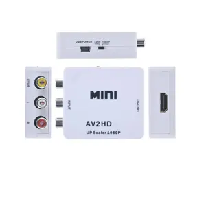 Mini av2hd Box 1080P AV zu HD Konverter Mini HD zu RF Konverter für HD Projektor Set Top Box DVD