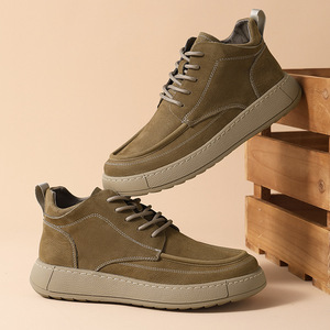 Zapatillas de cuero blanco con cordones, detalle de franja lateral negra en contraste, parte superior de grano suave, zapatillas bajas para correr, suela plana ligera y delgada - Product Image 4