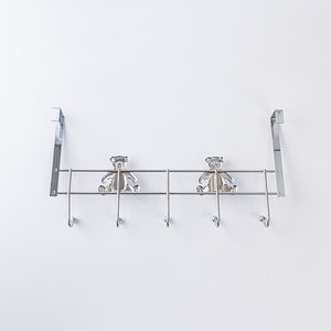 Porte-objets mural en acier inoxydable sans perçage, à suspendre sur la porte, forte capacité de charge - Product Image 3