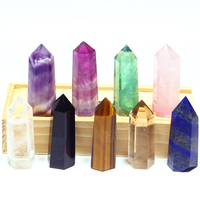 Fournisseur en gros de cristaux : Tours, obélisques, améthyste, quartz rose clair, collection de baguettes de cristal pour bijoux