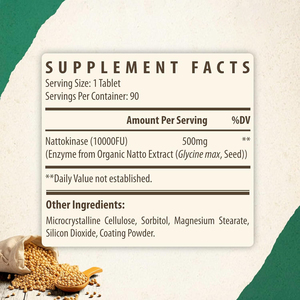 Nattokinasa 2000-5000 FU, Circulación Cardíaca, Suplemento de Nattokinasa Cardiovascular, Enzima Fibrinolítica, Cápsulas de Nattokinasa - Product Image 6