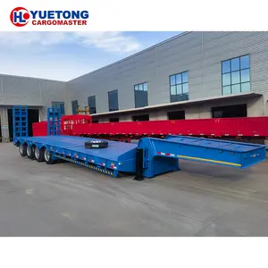 Low Bed Semi Trailer 5 Wheels Dimensionssemi Flatbed Trail For Sale Heavy Duty Retractable Low Bed Semi Trailer Sale In Namibia