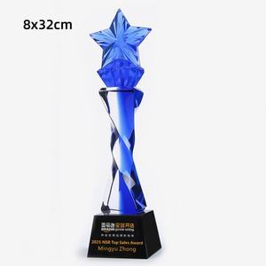 แก้วคริสตัลทรงห้าเหลี่ยมเทียมทำจากคริสตัลของที่ระลึกทำจากแก้วคริสตัลถ้วยรางวัลสั่งทำ - Product Image 4