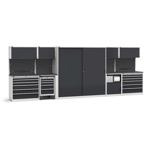 Mobiliario de taller modular Fami GARAGE109 con tapa de goma, 5508x695x2000mm - Product Image 1
